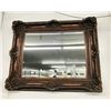 Image 1 : Ornately Framed Burled Mirror - 55" x 46" - No Shipping