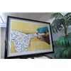 Image 1 : Framed Artist Signed Print of Woman Lounging - 57" x 44" - 224/300