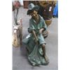 Image 1 : Bronze Tom Sawyer Huckleberry Finn Statuary - 3'