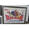 Image 1 : Batman Adam West Framed Mirror Poster 32" x 42" Artwork by Adam Chantrell