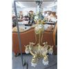 Image 1 : Ornate Cast Brass/Floral 10 Light Chandelier