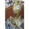 Image 2 : Ornate Cast Brass/Floral 10 Light Chandelier