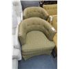 Image 1 : Kaytlan Brown Rounded Cloth Easy Chairs (2)