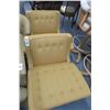 Image 1 : Signed Heritage Pair Mid Century Gold Upholstered Chairs