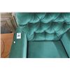 Image 2 : Green Crushed Velvet Tufted Swivel Rocker