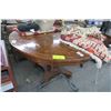 Image 1 : Oak Pedestal Round Dining Table