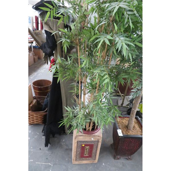 Potted Silk Bamboo Tree