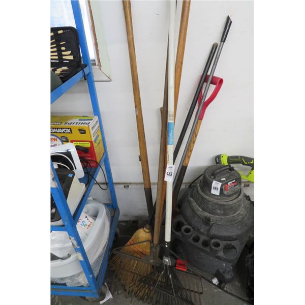 Rakes, Shovels, Broom