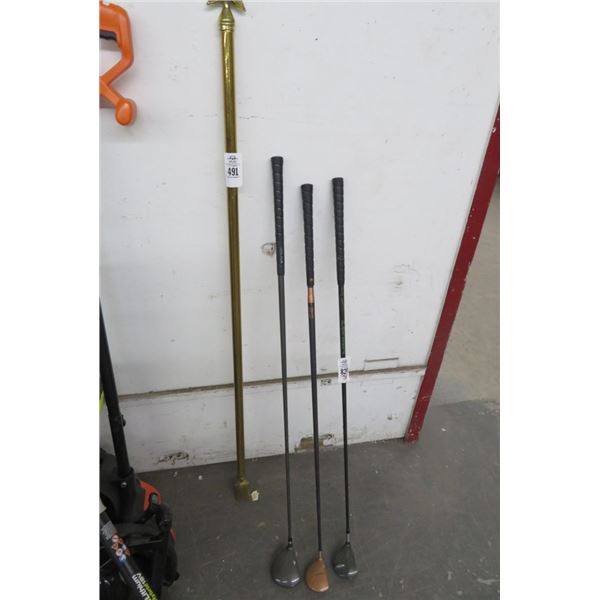 Brass Armor Tapestry Rods, Golf Drivers