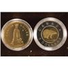 Image 1 : CANADA 1994 PROOF DOLLAR AND 1996 $2 POLAR BEAR