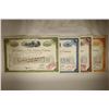 Image 1 : 4 ASSORTED VINTAGE RAILROAD STOCK CERTIFICATES