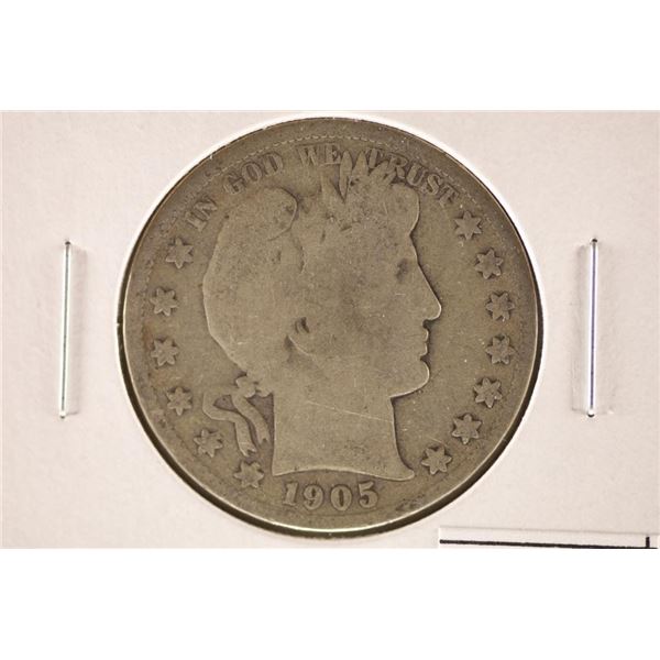 1905-S BARBER HALF DOLLAR