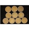 Image 1 : 10 ASSSORTED 1909-1920 CANADA LARGE CENTS