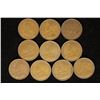 Image 2 : 10 ASSSORTED 1909-1920 CANADA LARGE CENTS