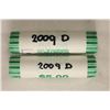 Image 1 : 2-$5 ROLLS OF 2009-D ROOSEVELT DIMES BRILLIANT UNC