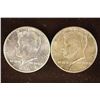 Image 1 : 2-90% SILVER KENNEDY HALF DOLLARS