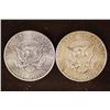 Image 2 : 2-90% SILVER KENNEDY HALF DOLLARS