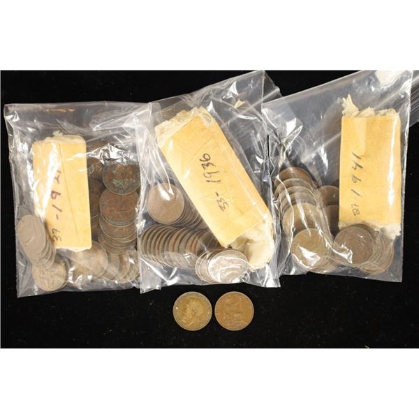 3 BAGS OF GREAT BRITAIN FARTHINGS 1921 (37 COINS),