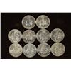 Image 2 : 10 ASSORTED 1959-1965 BU SILVER ROOSEVELT DIMES
