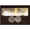 Image 1 : SOLID DATE ROLL OF 40-1958 CANADA 5 CENTS BU