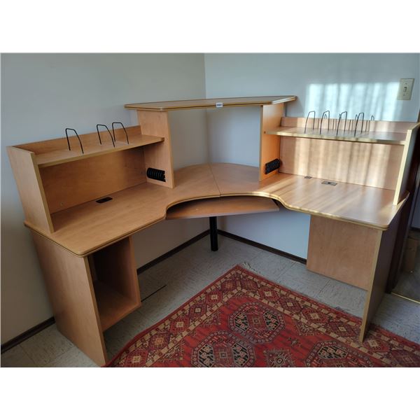 Large Corner Wood Computer Desk