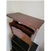 Image 2 : Small Black Shelf And Magazine Rack Table