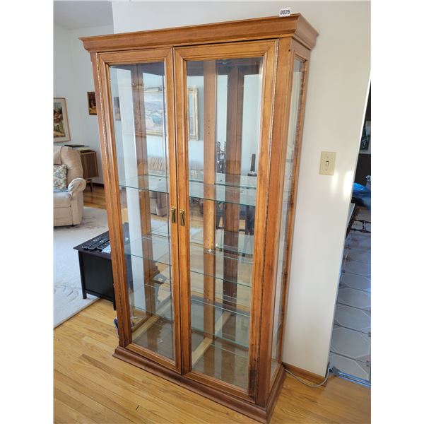 Glass  Display case 6' x 3.5' x 1.25'