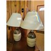 Image 1 : Ceramic Tile Pattern Lamps x2