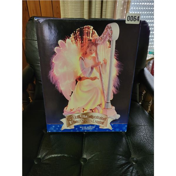12' Tall Fiber optic Hand Painted Angel