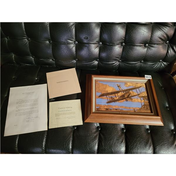Wright Brothers Barn Storming Limited Edition Silver Scene 17' x 12'