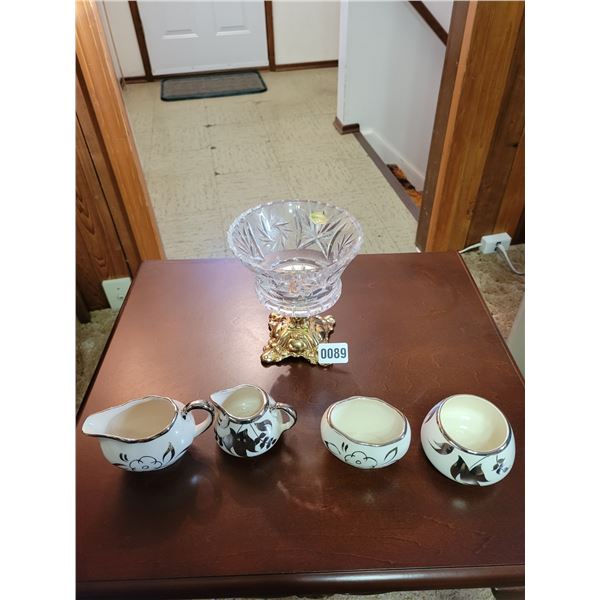 Hand Cut Lead Crystal & Tea Set