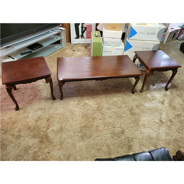 Coffee Table 48' x 24' x 17' & End Table Set