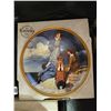 Image 2 : The Oldest Name In American Fine China Knowles Norman Rockwell Decorative Plates x3