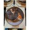 Image 2 : The Oldest Name In American Fine China Knowles Norman Rockwell Decorative Plates x3