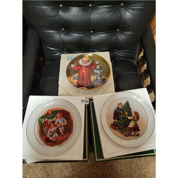 1982 & 1983 Avon Christmas Plates ,Knowles McClelland