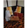 Image 1 : Two Chairs With Extra Cushions & Table With Candy Dish And Blanket