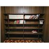 Image 1 : large Vintage Wooden Bookshelf With Contents 98' x 74' x 12'