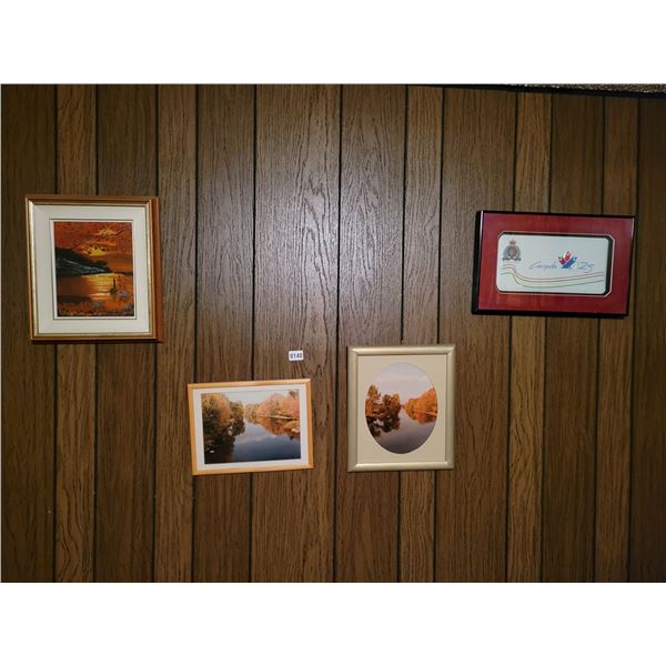 Framed Landscape Pictures & Canada 123 Framed License Plate
