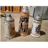 Image 1 : Collection Of 3 Unique Beer Steins
