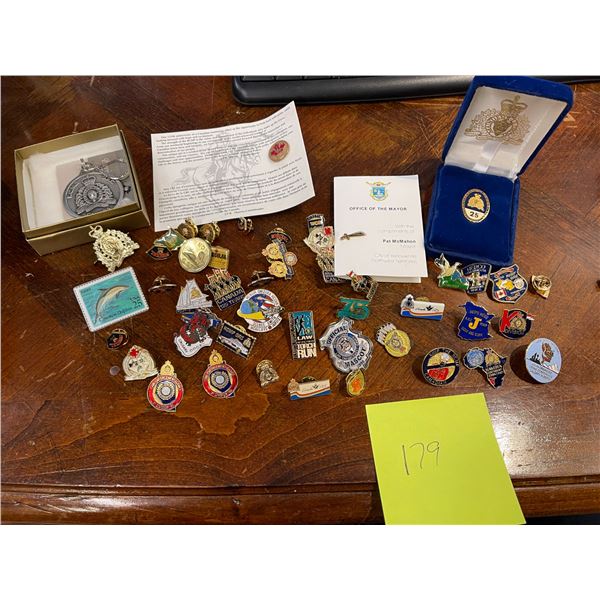 RCMP Pin Collection RCMP 25 Year Pin RCMP Pewter Key Chain