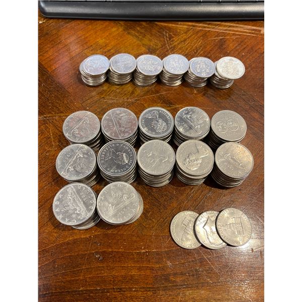 Coin Collection Dollars and 50 Cent Pieces