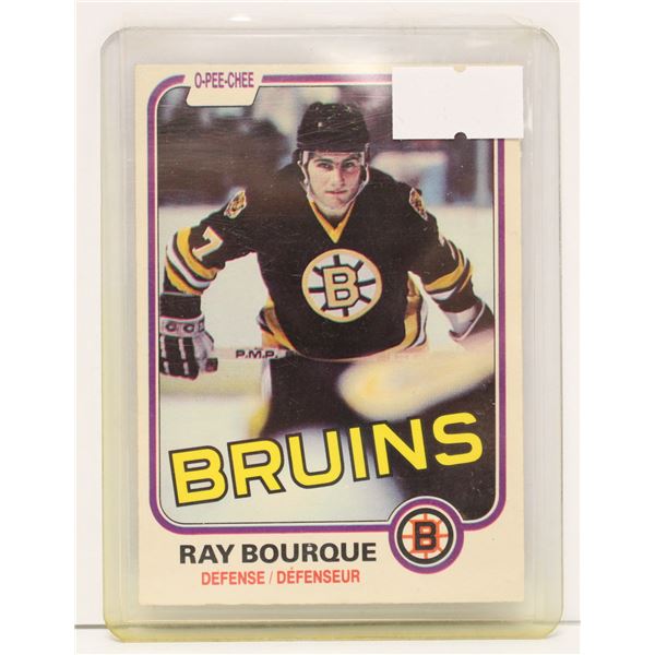 1981 2ND YEAR RAY BOURQUE HOCKEY CARD