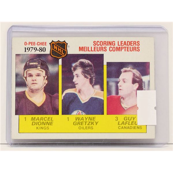 1980 WAYNE GRETZKY SCORING LEADER CARD