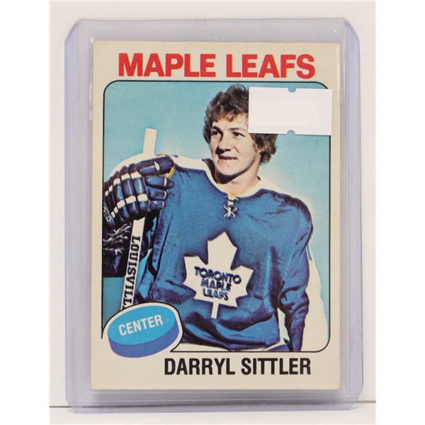 1975 DARRYL SITTLER HOCKEY CARD