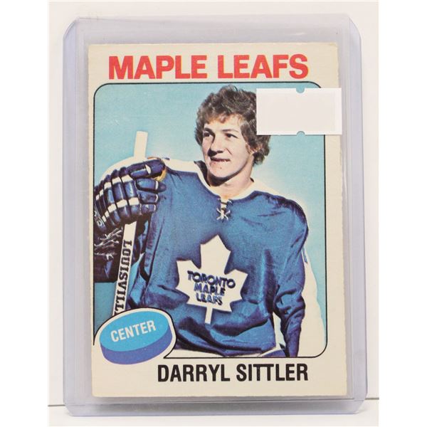 1975 DARRYL SITTLER HOCKEY CARD