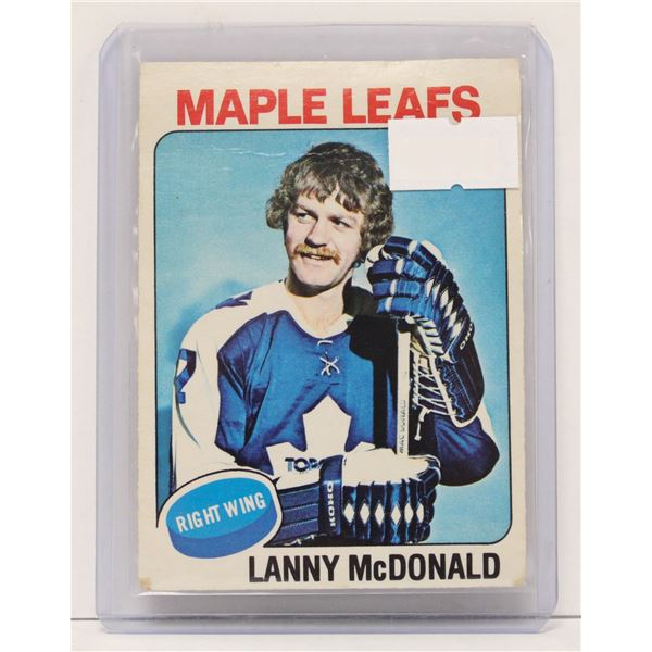 1975 LANNY MCDONALD HOCKEY CARD