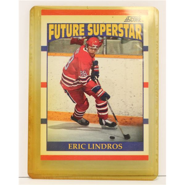 1989 SCORE ERIC LINDROS ROOKIE CARD