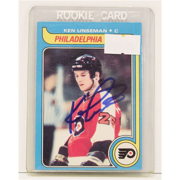 1979 AUTOGRAPHED KEN LINSEMAN ROOKIE CARD