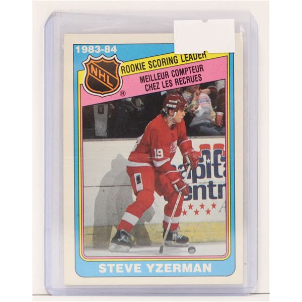 1984 STEVE YZERMAN ROOKIE SCORING LEADER