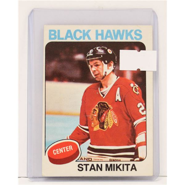 1975 STAN MIKITA HOCKEY CARD